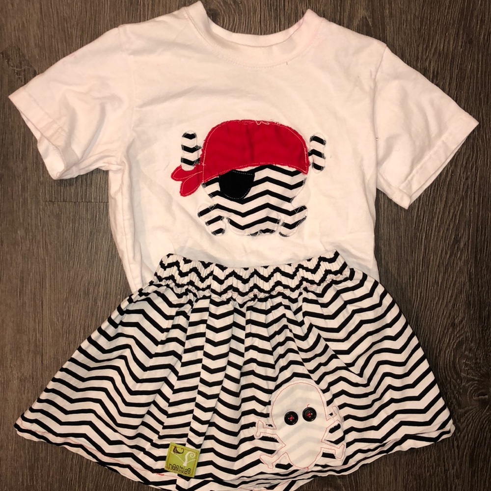 Handmade Etsy Pirate Skirt + Top